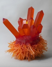Carson Fox, Orange Crystal Spikes (2013)