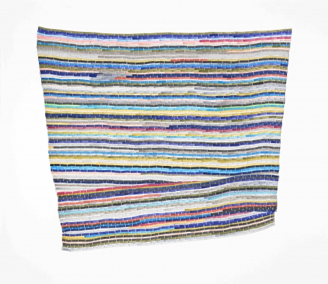 Carly Glovinski, The Second Blue Multi Rag Rug, 2017