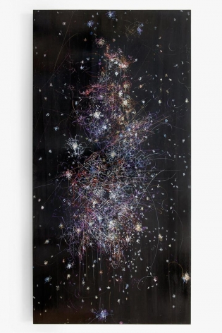 Kysa Johnson, blow up 283 - the long goodbye - subatomic decay patterns and the orion nebula, 2016