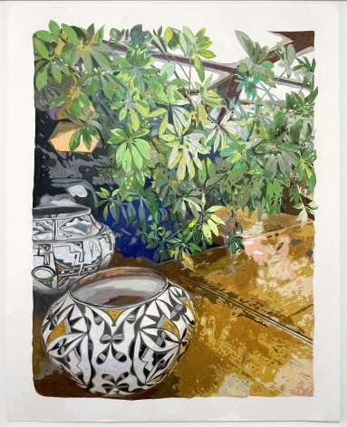 Naomi Reis, pots and plants (Frank Lloyd Wright&#039;s Living Room), 2019