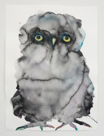 Kim McCarty, Untitled (Black Owl), 2021